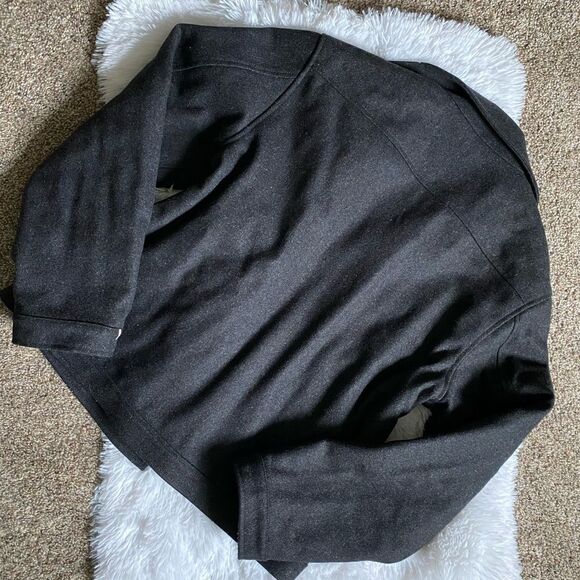 J Crew Coat Snap Down Wool Nylon Winter Lined Pockets Professional Mens Sz Large - Picture 6 of 11